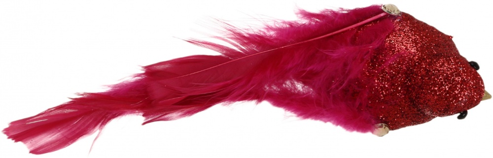 Декорация птичка с блестками 21х6 см в ассортименте 24JY8250