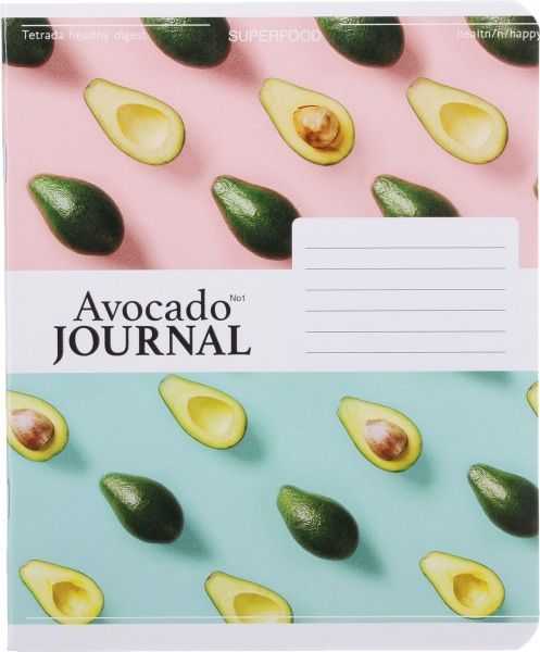 Зошит шкільний Avocado Journal 48 аркушів у клітинку Тетрада