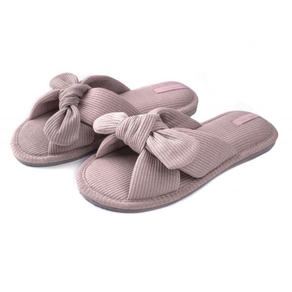 Тапки домашние Twins HS-VL бант-перекрест р. 36-37 бежевый 