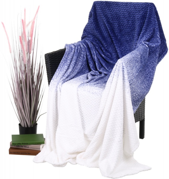 Плед Flannel Plush 200x220 см синий La Nuit 