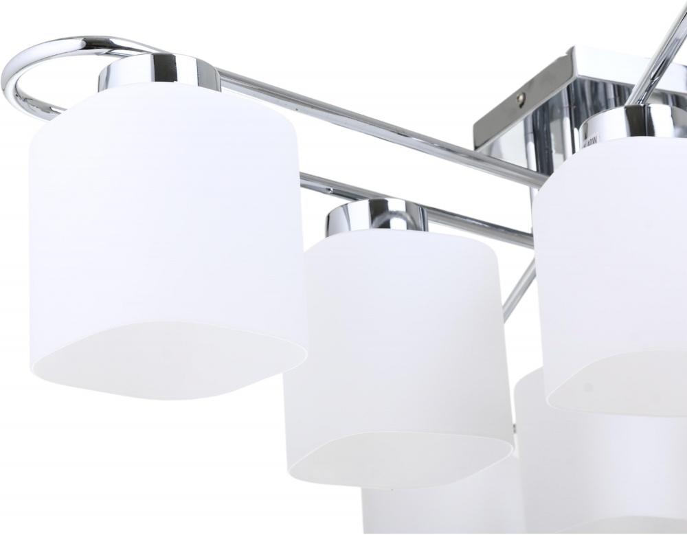 Люстра Sensio Orlean 8x40 Вт E27 хром/белый LS-07380/8W-E2740W