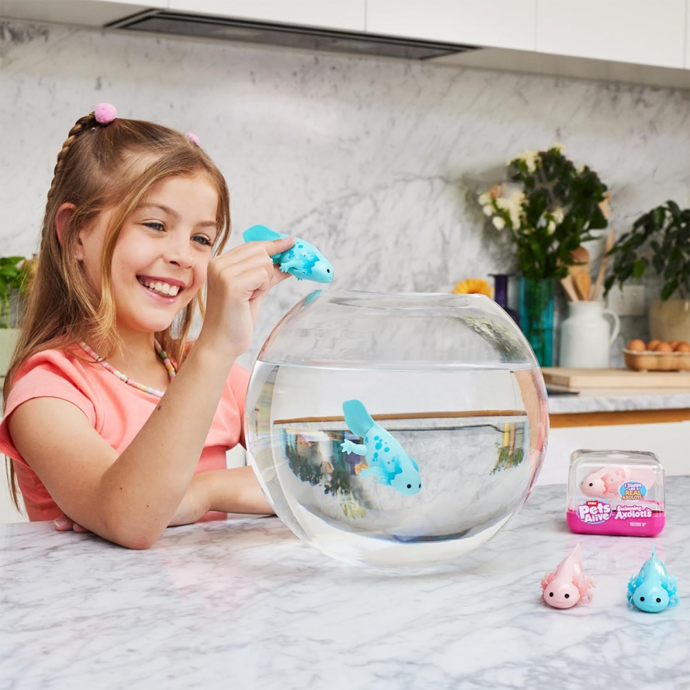 Іграшка інтерактивна Pets & Robo Alive Аксолотль (рожевий) 9556A