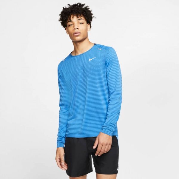 Футболка Nike M NK TECHKNIT ULTRA LS CJ5346-402 L блакитний
