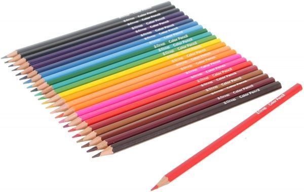 Олівці кольорові Abstraction червоний 24 шт.