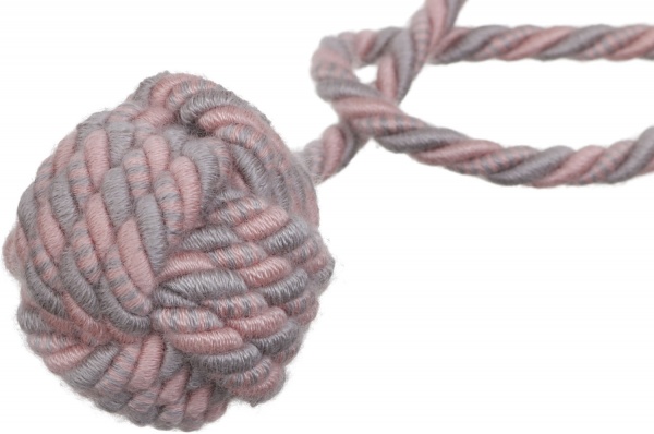 Подхват для штор натуральный 2020-11-K-122 розовый/серый Majestic