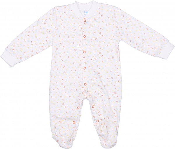 Комбинезон для девочки Minikin р.74 белый с принтом 