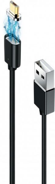 Кабель Grand-X microUSB 1 м чорний (MG-01M) 