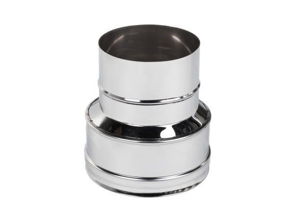 Перехідник димохідний 0,5 мм нерж Ф100-/120+ мм Versia-Lux 