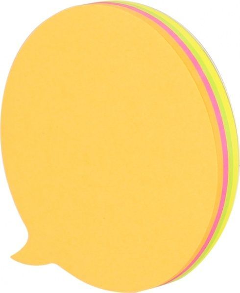 Блоки бумажные самоклеящиеся Мысль 70х70 мм 20 лист. 4 цвета А03202 Deli