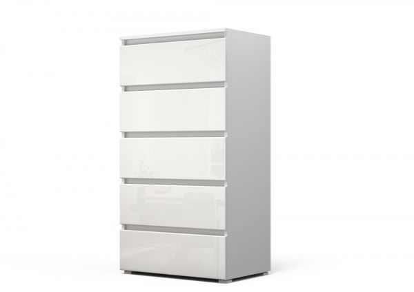 Комод Андора-3 нимфея альба/белый глянец 