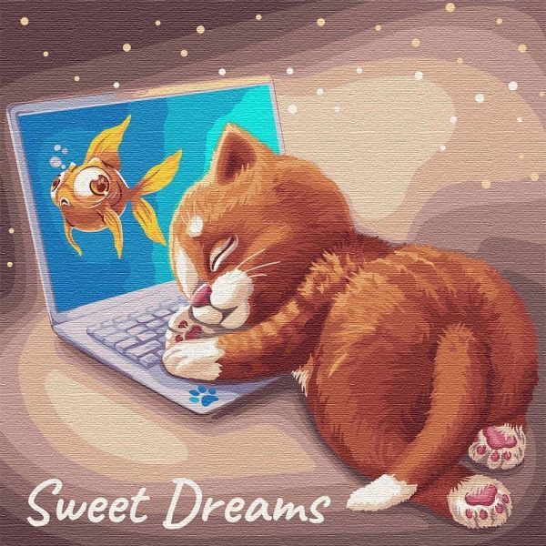 Картина по номерам Сладкий дрёма Идейка 