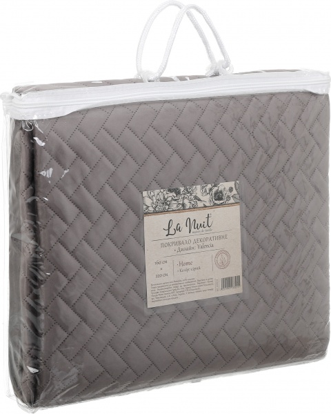 Покривало Valencia 160x220 см La Nuit сірий 