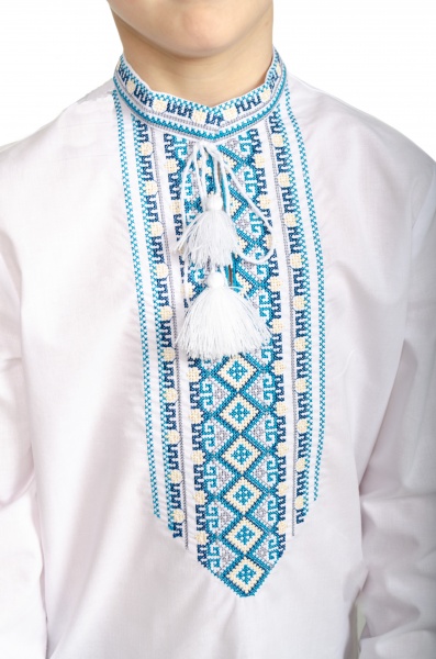 Вишиванка для хлопчиків Едельвіка р.104 білий 365-21/09 