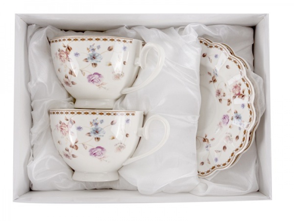 Сервиз чайный Цветы 4 предмета 250 мл Lefard