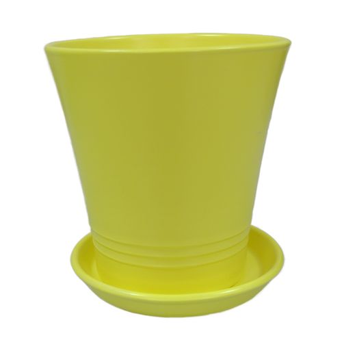 Горшок керамический Ориана-Запорожкерамика Модерн круглый 1л желтый 