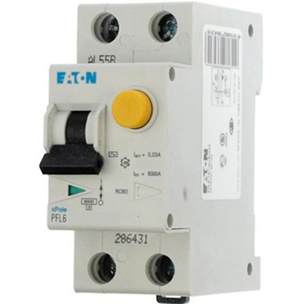 Автомат диференційний Eaton PFL6-10/1N/C/0.03
