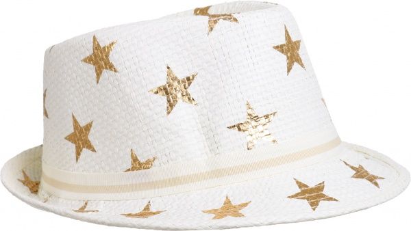 Капелюх Golden stars білий