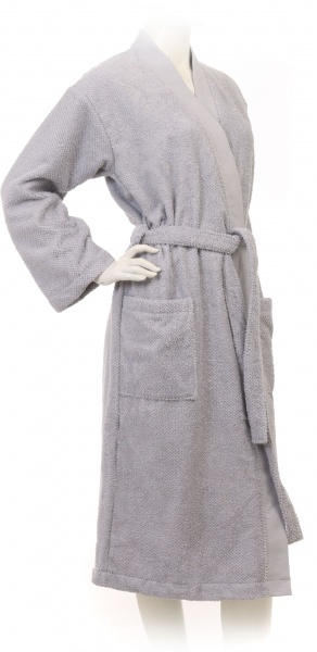 Халат махровый La Nuit Rice р. XXXL серебро 