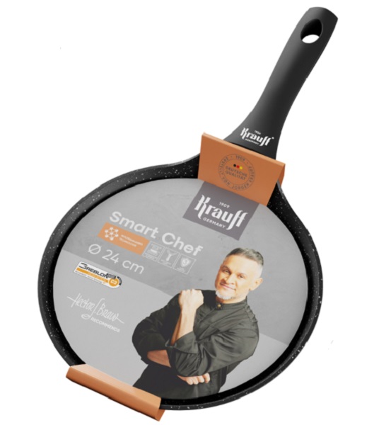 Сковорода для блинов Krauff 24 см + венчик кулинарный 25-45-191