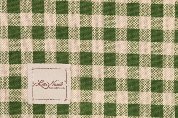 Серветка La Nuit Lucy Зелена клітинка 40x40 см зелений 