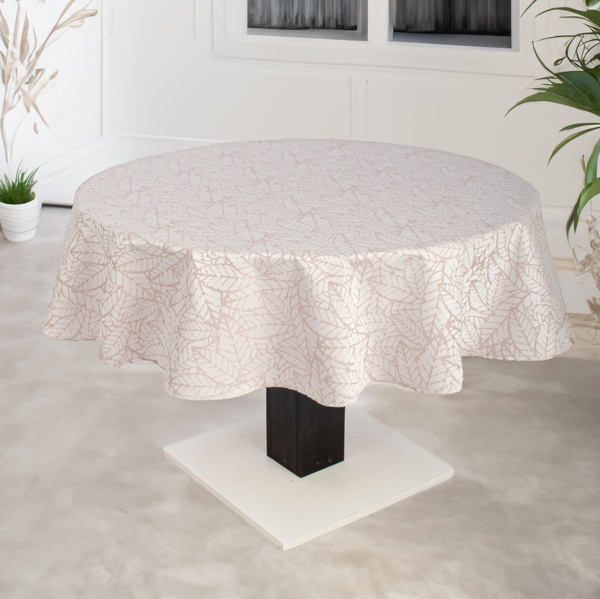 Скатерть Багренец 115-23/00 d140 бежевый Эдельвика 