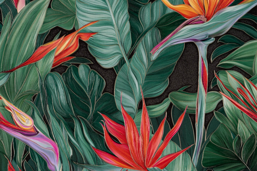 Шпалери вінілові на паперовій основі Слов'янські шпалери Expromt Зелень 5883-10 0,53x10,05 м