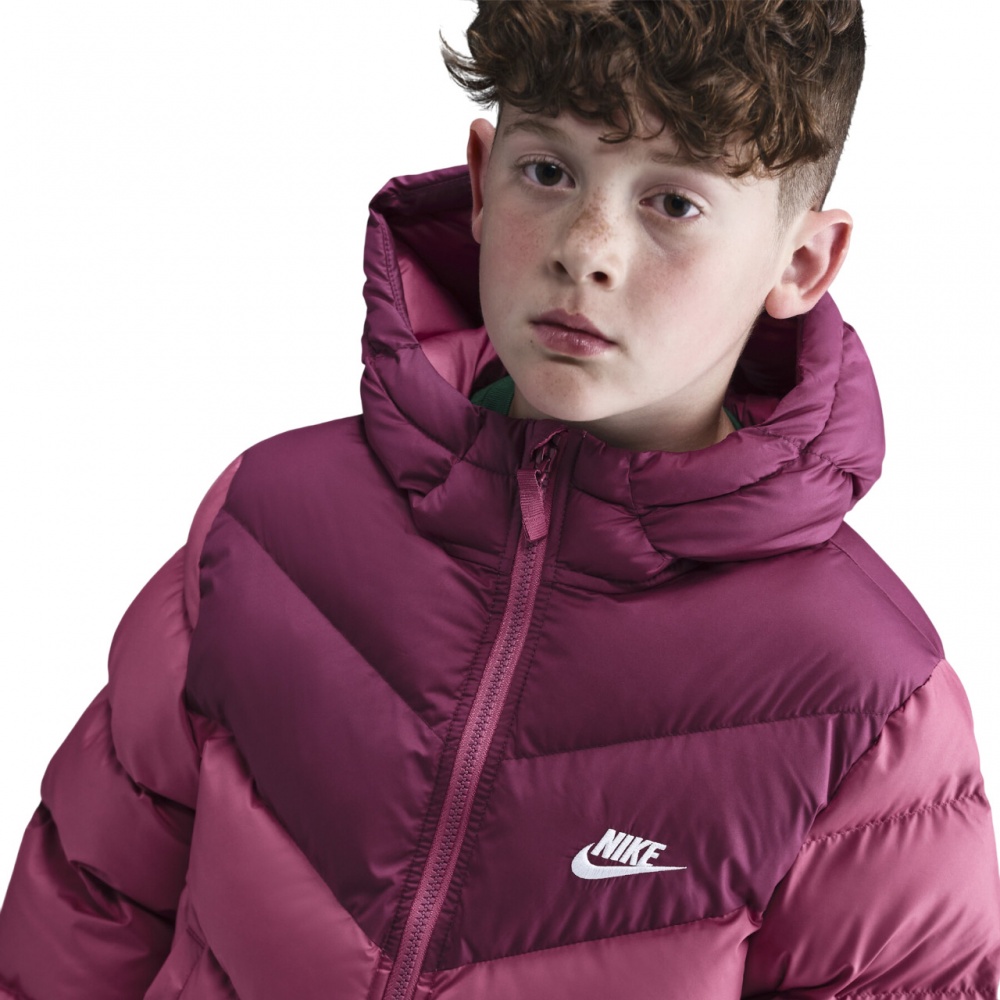 Пуховик детский зимний Nike K NSW TF ADP Puffer Colorblock IB6164-634 р.XS розовый