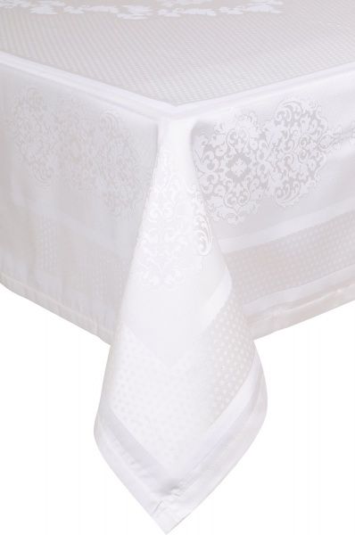 Скатерть Caramel 160x220 см кремовый Karna 
