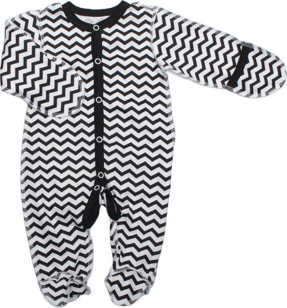 Комбінезон дитячий для хлопчика Маленькие люди зигзаги 9501-110 р.56 чорно-білий 