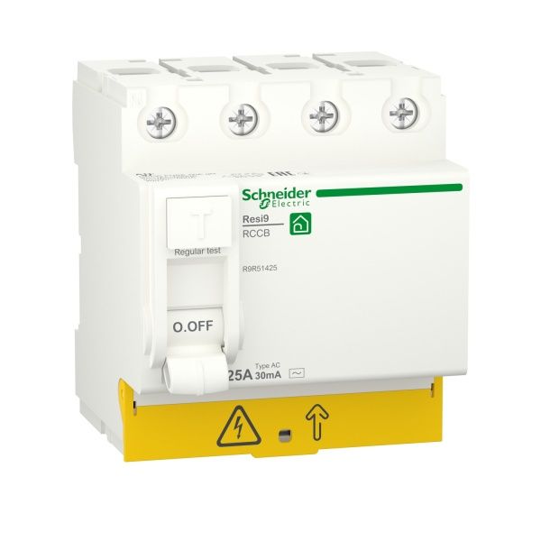 Диференційне реле Schneider Electric Resi9 25 A 30мA 4P тип АС R9R51425