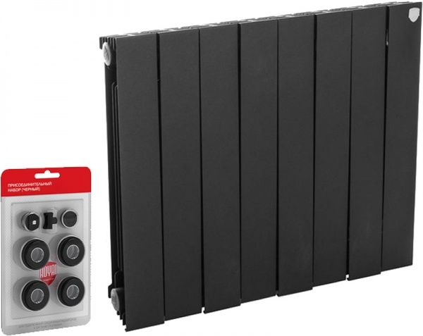 Радіатор біметалевий Royal Thermo PianoForte 500 Noir Sable 8 (НС-1161573)
