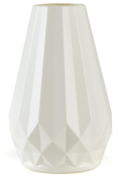 Ваза пластиковая MVM DH-FLOWERS-07 WHITE 20,5 см 