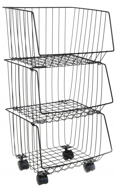 Органайзер LAYER металл на колесах 31х29х59 см черный CY-0201 