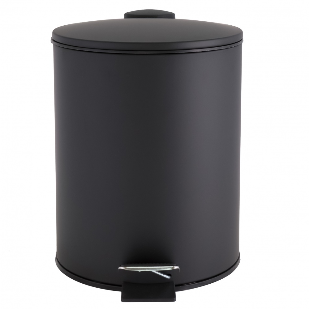 Відро для сміття AlexValex з педаллю 5 л, матовий чорний