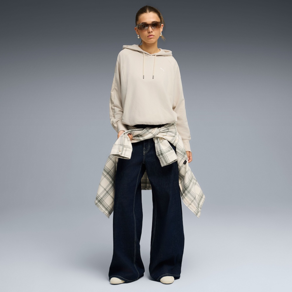 Джемпер Puma HER Oversized Hoodie TR 69188687 р.XS бежевий
