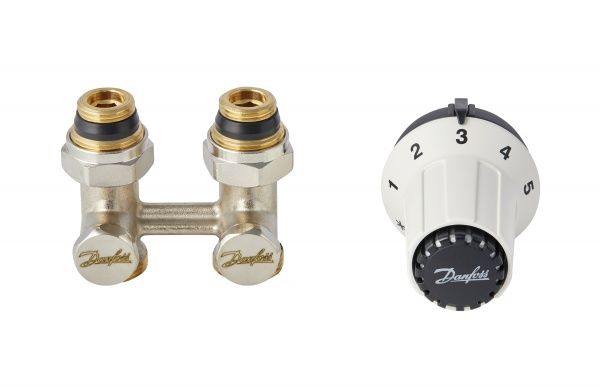 Комплект термостатичний Danfoss радіаторний RAS-CK + RLV-KS прямий