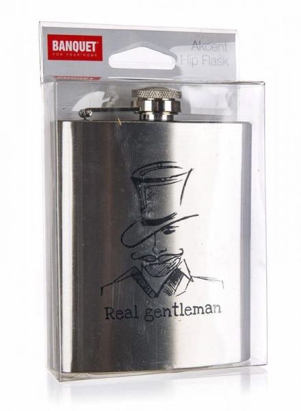 Фляга з нржавіючої сталі Real Gentleman 210 мл Akcent Banquet