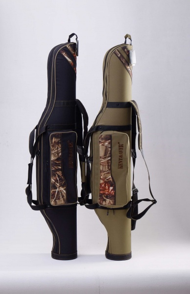 Чехол для удилища KENT&AVER 145 см двухсекционный полужесткий №2 зеленый