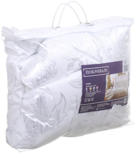 Покрывало Жаккард 220x240 см Zastelli белый 