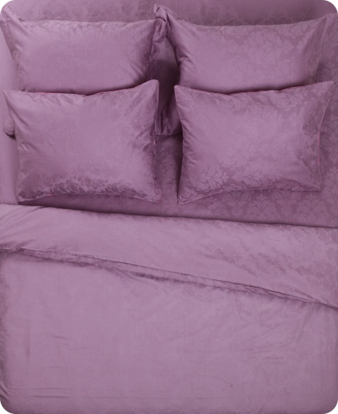 Комплект постільної білизни Delone 2 208ТС фіолетовий La Nuit 