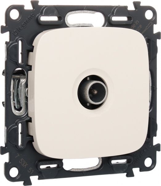 Розетка TV Legrand Allure кремовий 753851
