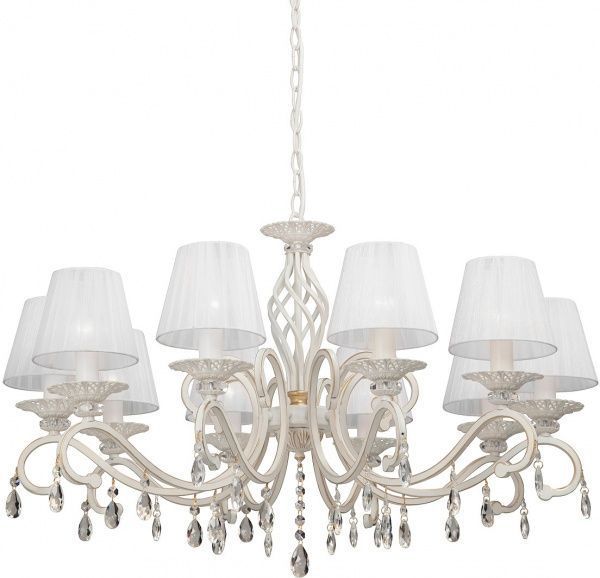 Люстра подвесная Vitaluce 10xE14 белый с золотистым V1679-0/10 