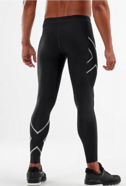Лосины 2XU Core Compression Tights 7/8 MA3849b_BLK/SIL р.M-T черный
