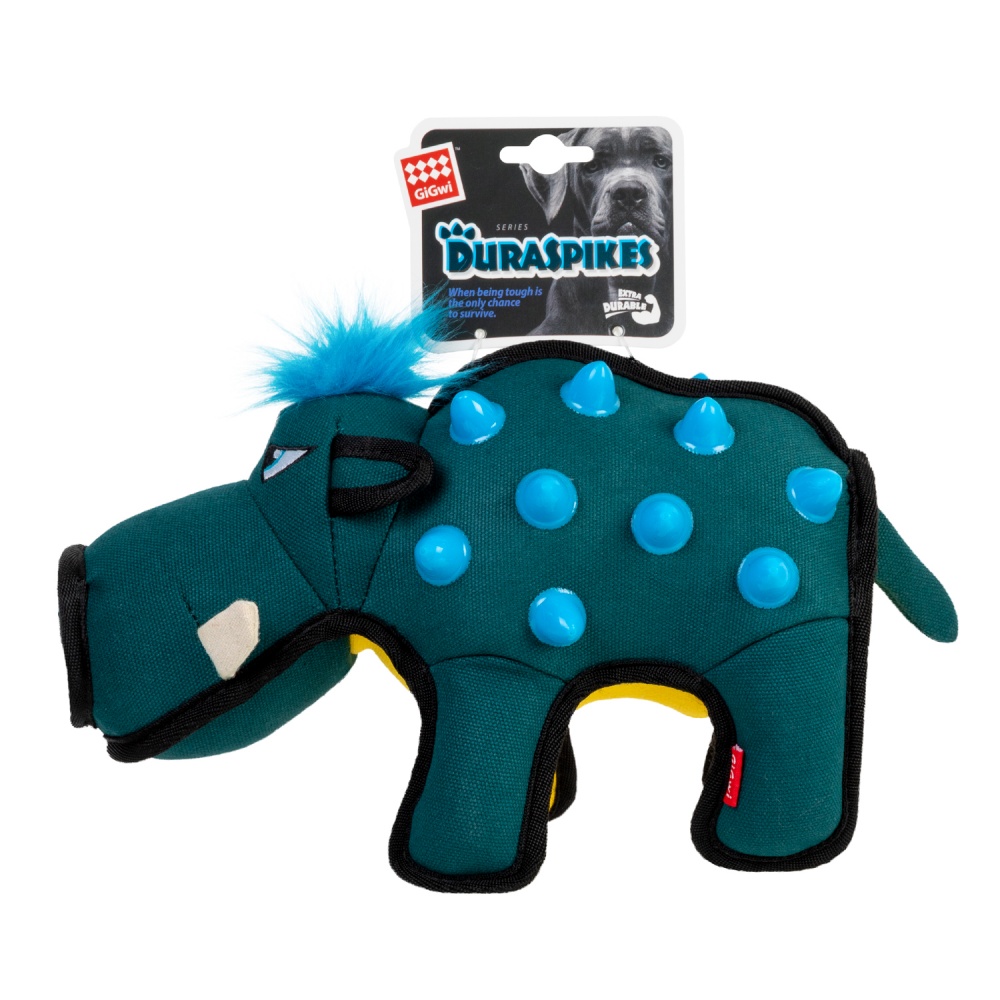Игрушка для собак GiGwi Basic Кабан с шипами синий 33 см