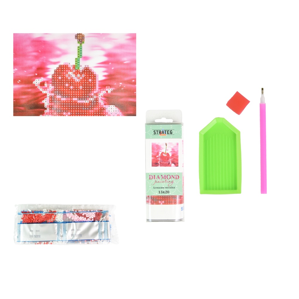 Алмазная мозаика 15х20 см в ассортименте Strateg