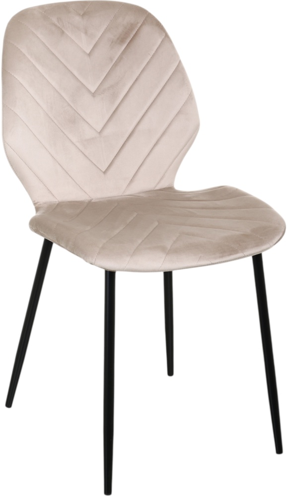 Стул обеденный Центр Меблів NIA 46х56,55х87 см (UF910-01) бежевый / черный