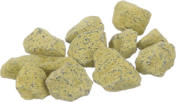 Камни декоративные гранитная крошка желтая фр. 10-15мм 10кг