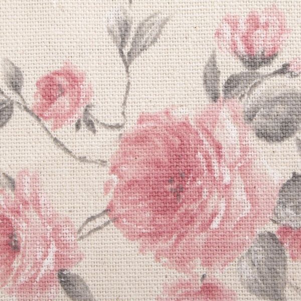 Скатерть Bella Розы с кружевом 90x90 см белый с розовым Прованс 