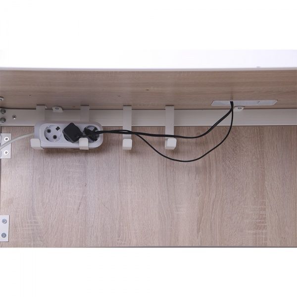 Стол письменный AMF Art Metal Furniture Осло с ящиком и кабель-каналом белый