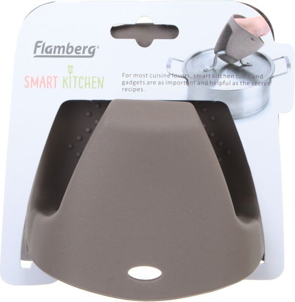 Силиконовая прихватка 11,5x12 см коричневый Flamberg Smart Kitchen 